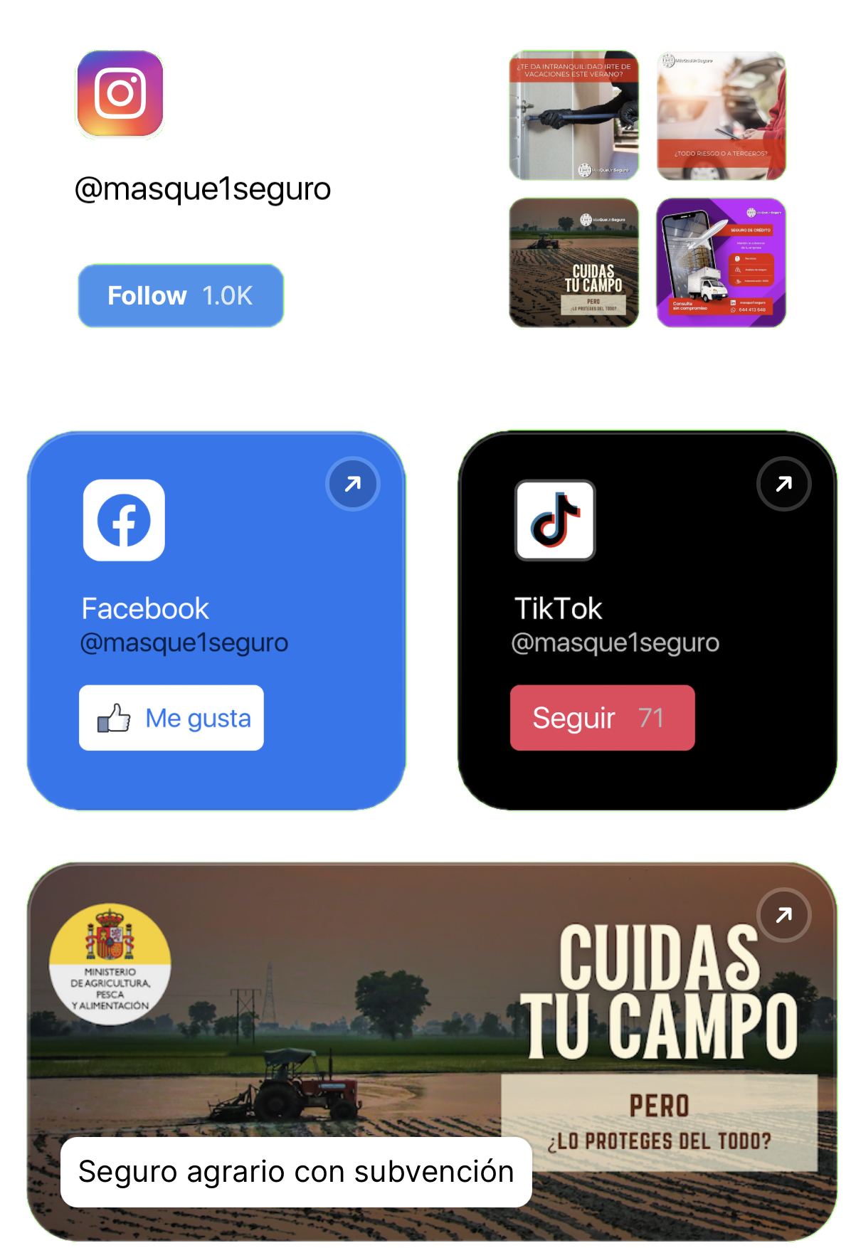 Enlaces de Bento de Más Que Un Seguro