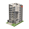 Seguros de comunidades Bloque de pisos en 3D