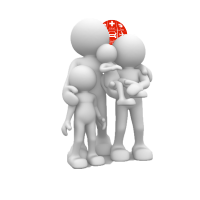 Seguros de vida Familia de monigotes en 3D con el logo de Más Que Un Seguro detrás, emulando un sol