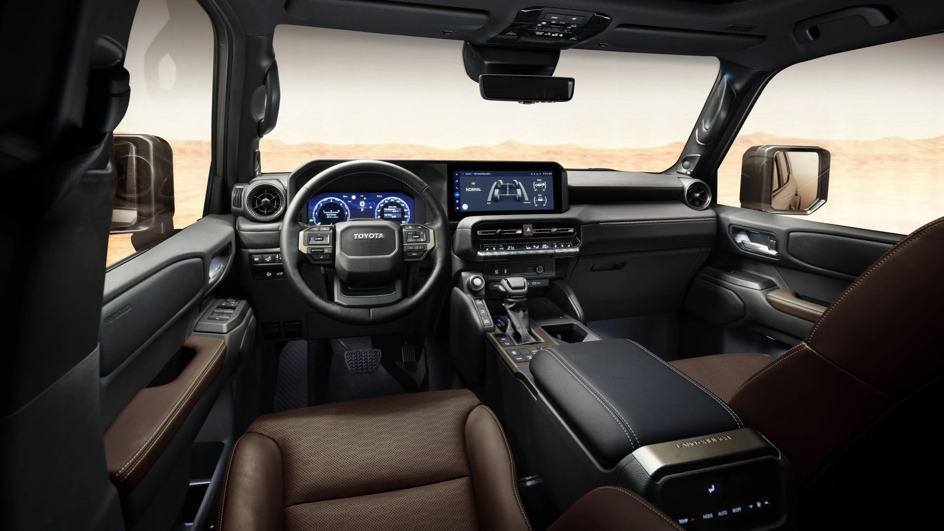 Interior de Toyota Land Cruiser 2024