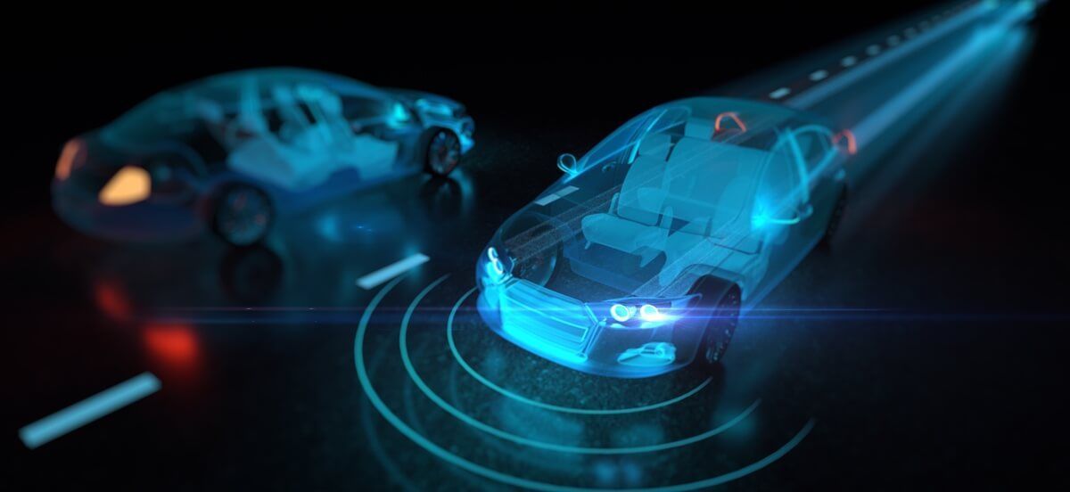 Recreación de radar de coche