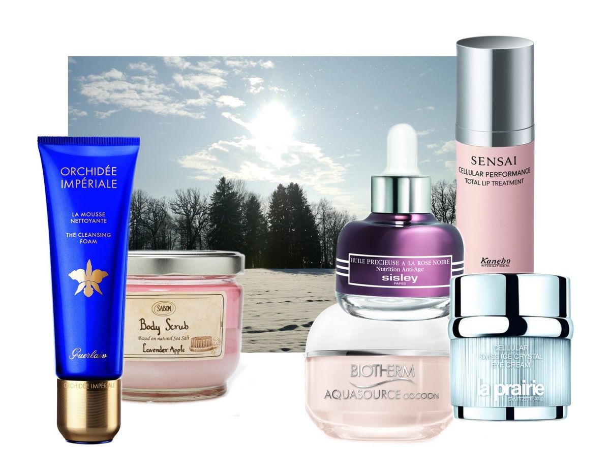 pflege-winterhaut-wissen-ist-mehr-beauty-guerlain-orchidee-imperiale-sisley-huile-precieuse-a-la-rose-noir-biotherm-aquasource-cocoon-la-prairie-cellular-swiss-ice-crystal-eye-cream-sensai-kanebo-lip-treatment