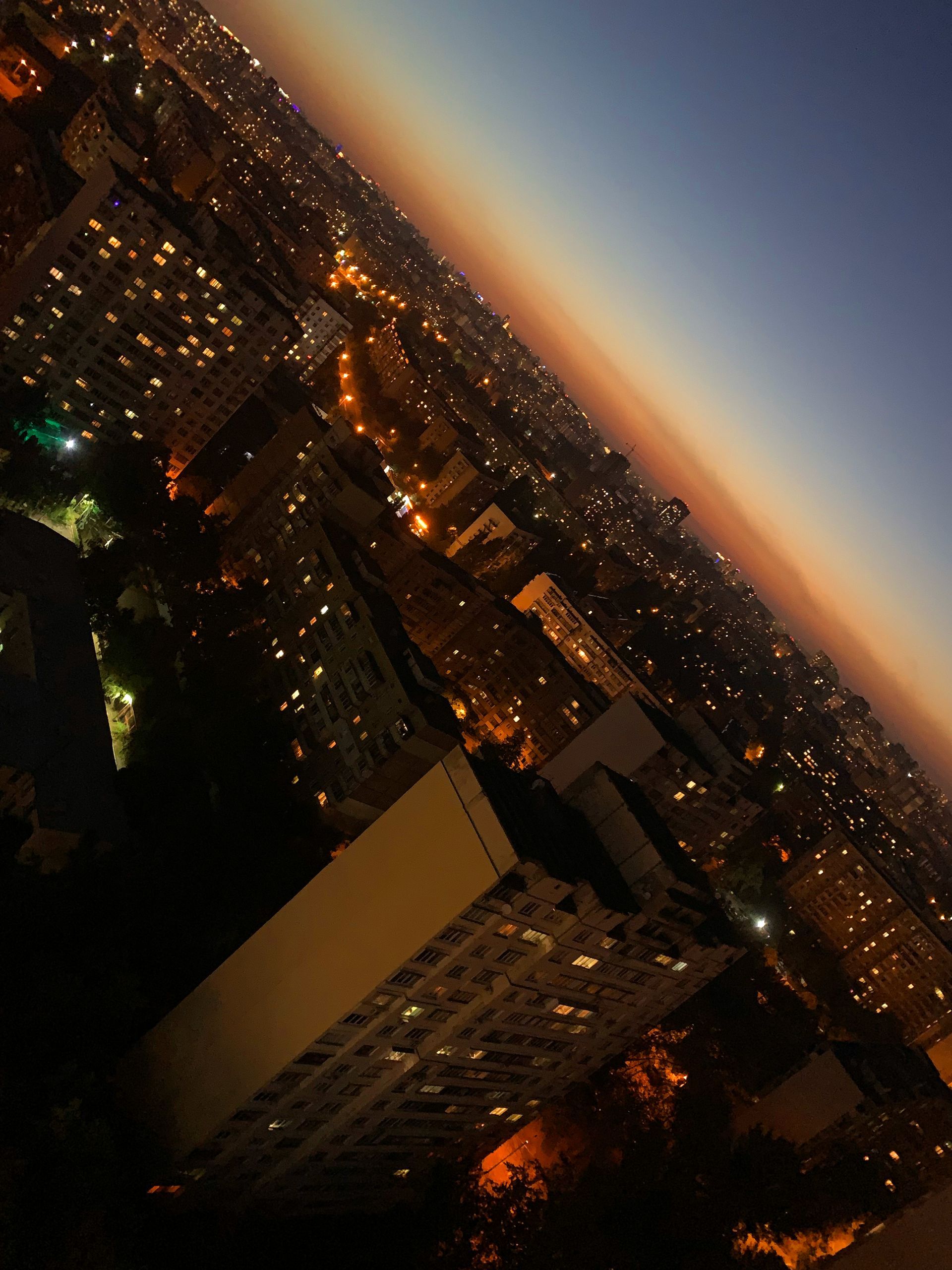 Concrete architecture in Kyiv, Ukraine. Summer 2019