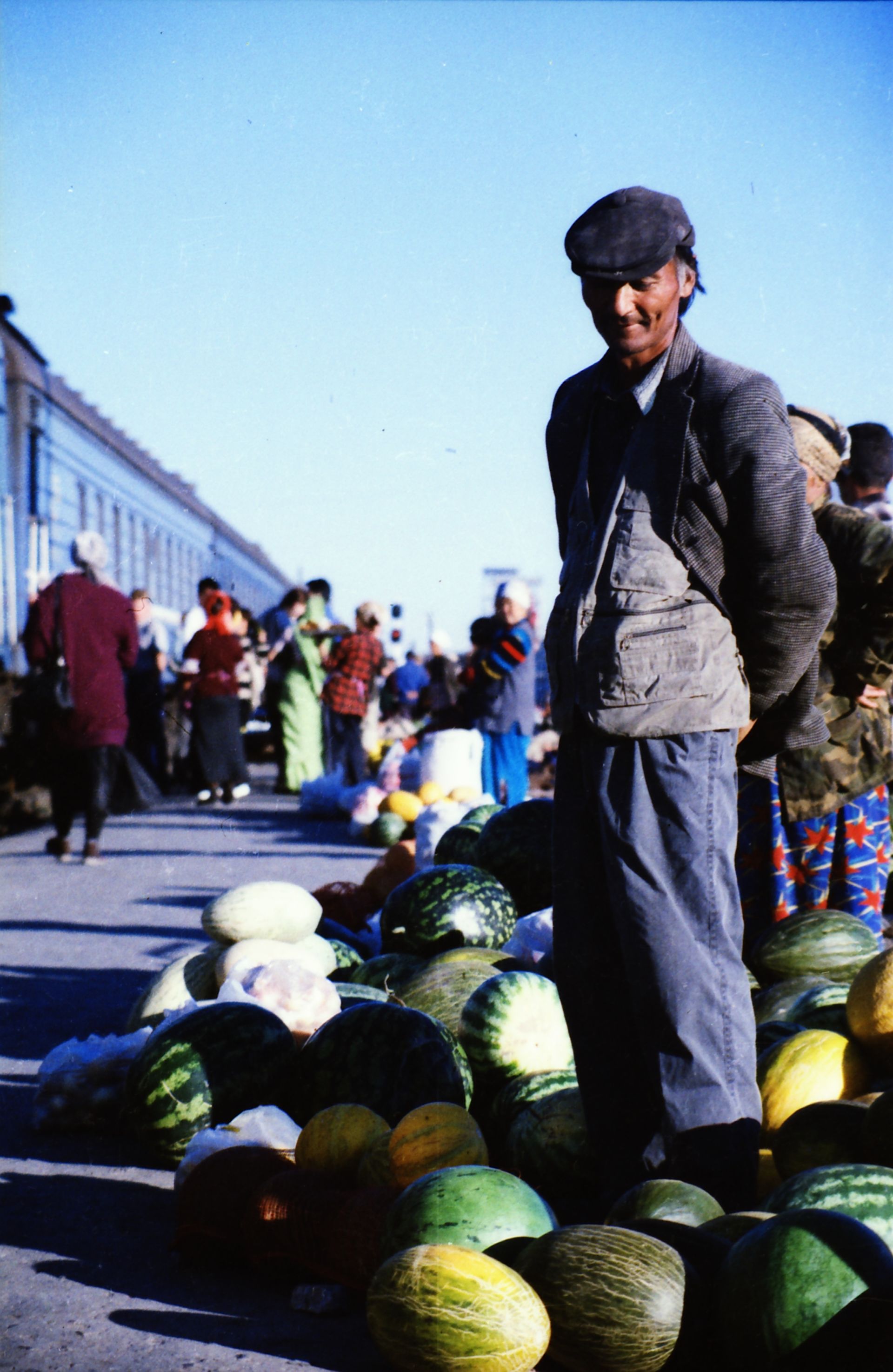 South Kazakhstan Shymkent Harvest Season August September 2005 Cross-processed analog photographic film
