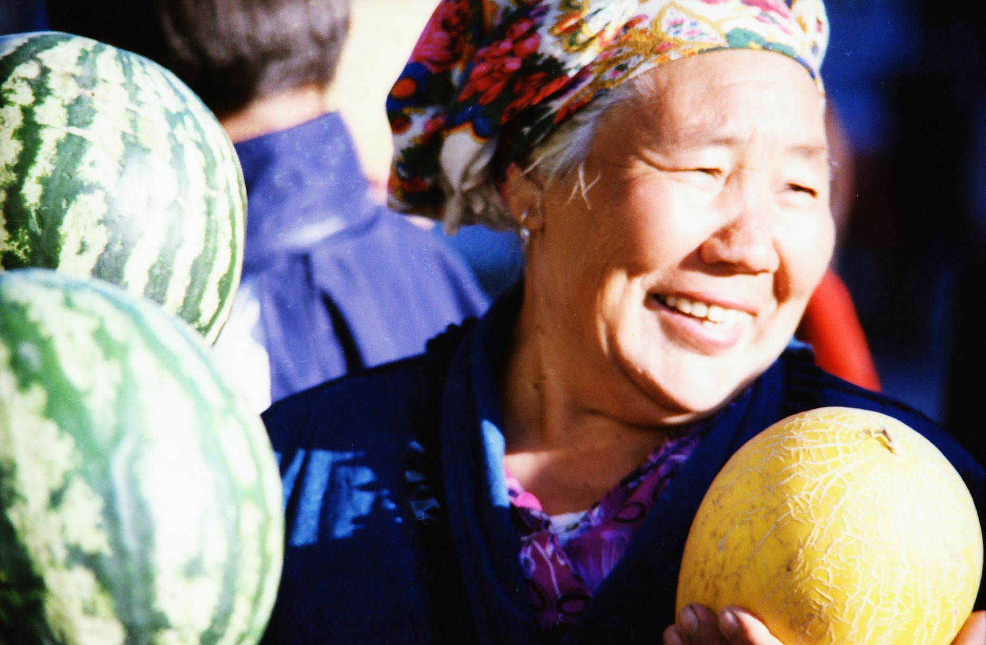 South Kazakhstan Shymkent Harvest Season August September 2005 Cross-processed analog photographic film