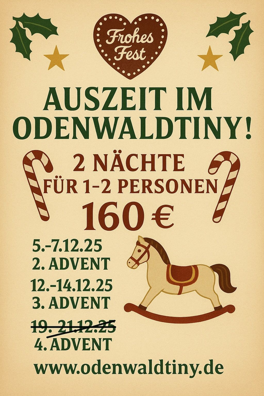 'Unser Weihnachts-Special an allen Adventswochenden
