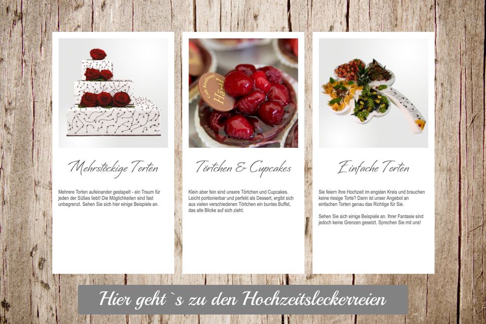 Hier gehts direkt zu den Hochzeitstorten Hochzeitstorten