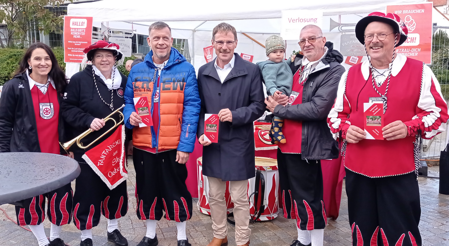 Am vergangenen Sonntag präsentierte sich der Fanfarenzug Osterburken mit einem Info-Stand beim „B...