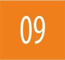 Button mit Zahl 09