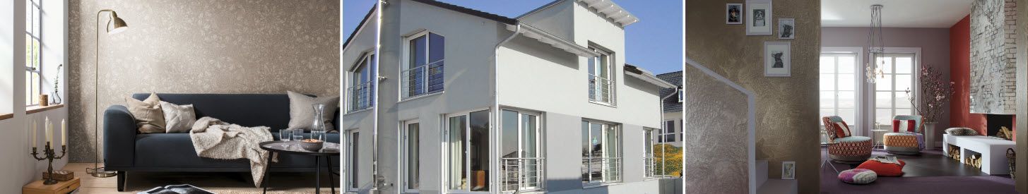 3 Referenzfotos von Produkten und Dienstleistungen der Firma Malerbetrieb Stief