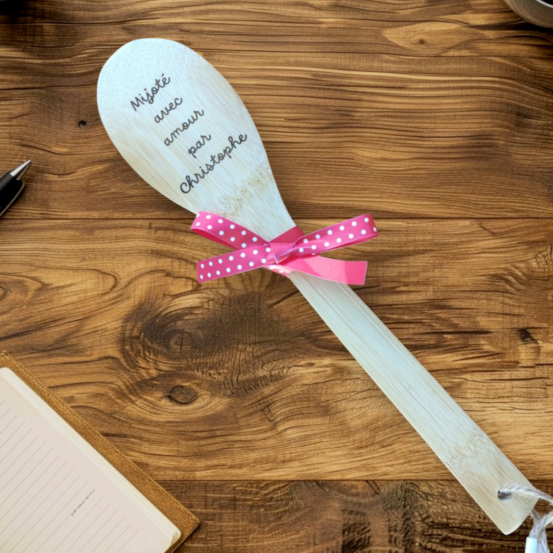 cuillère en bois personnalisé cadeau