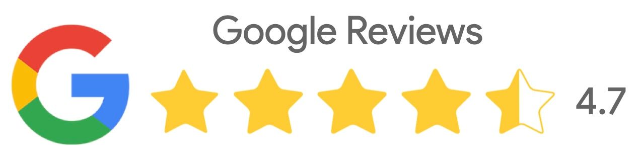 4.7 Google Reviews Rating