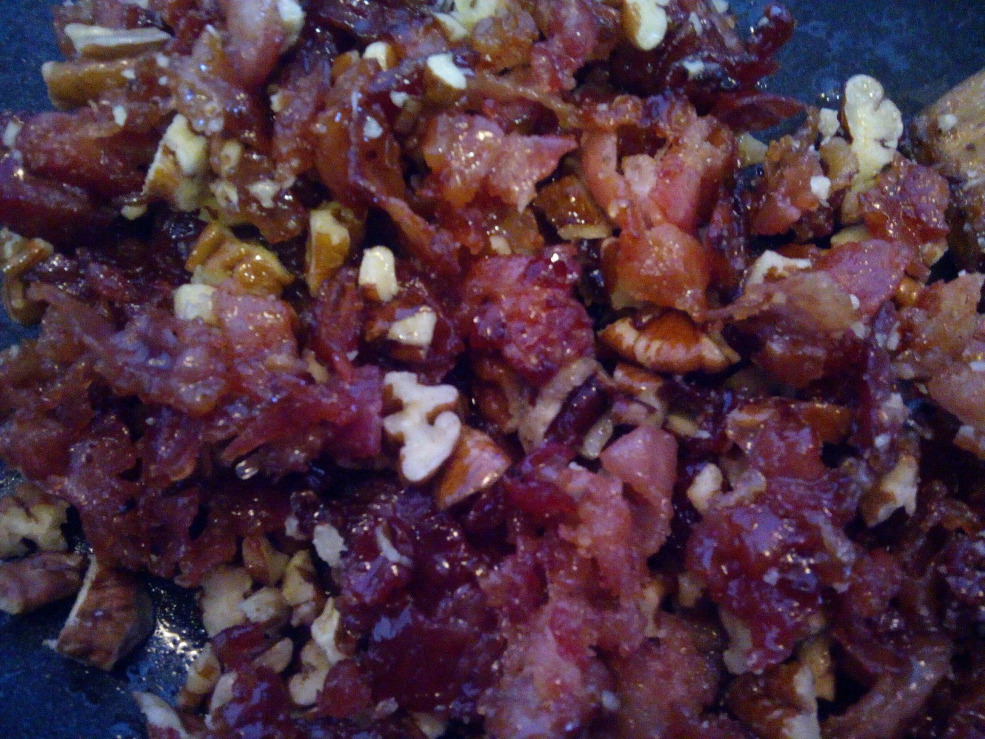 Karamellisiert mit Ahornsirup Bacon karamellisiert