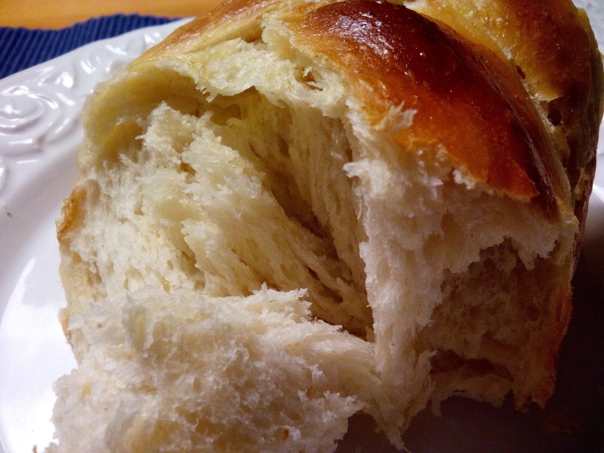 Seht Ihr die fadenförmige Krume? Brioche