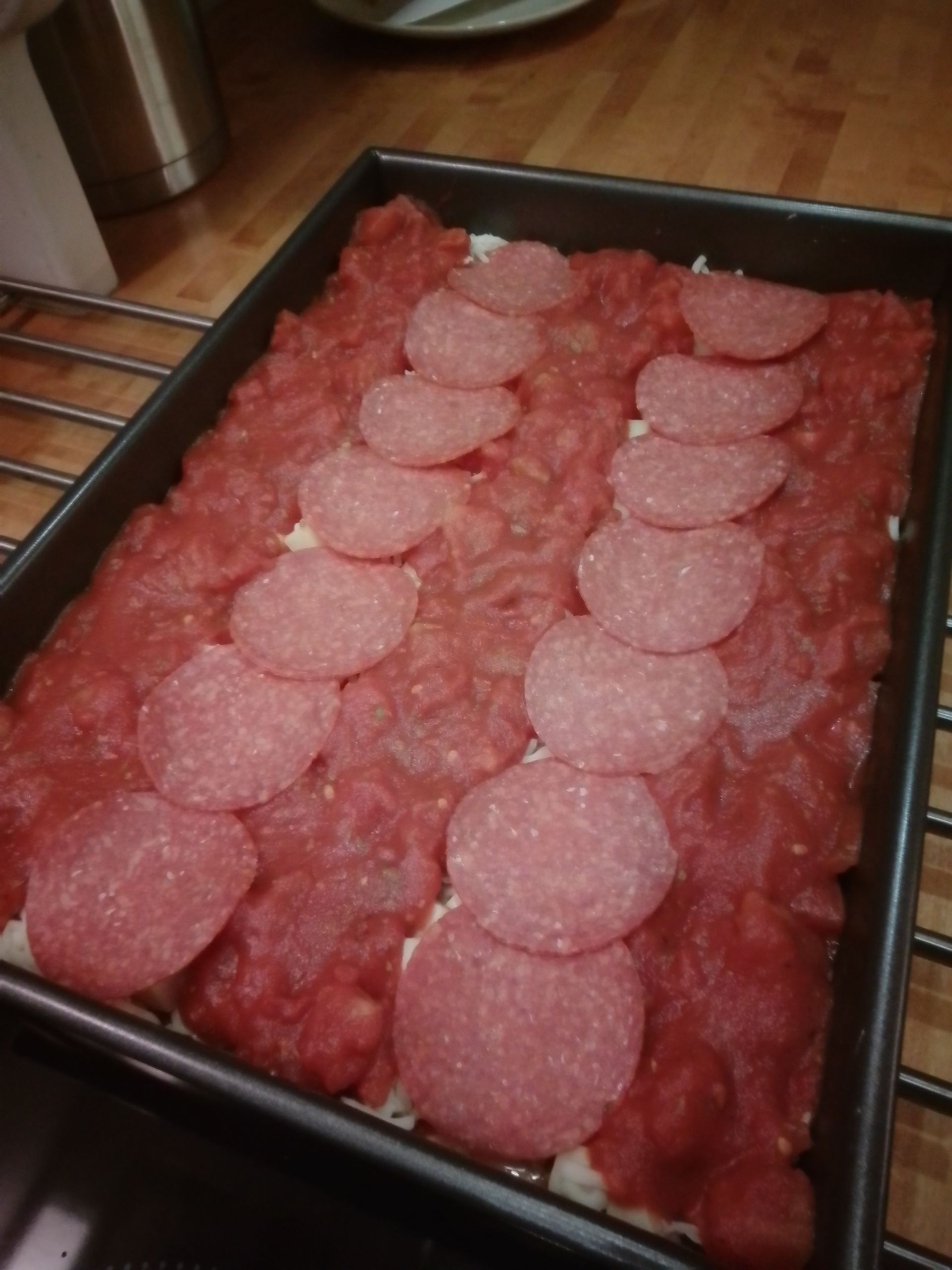 So sieht das gut aus Detroit Style Pizza