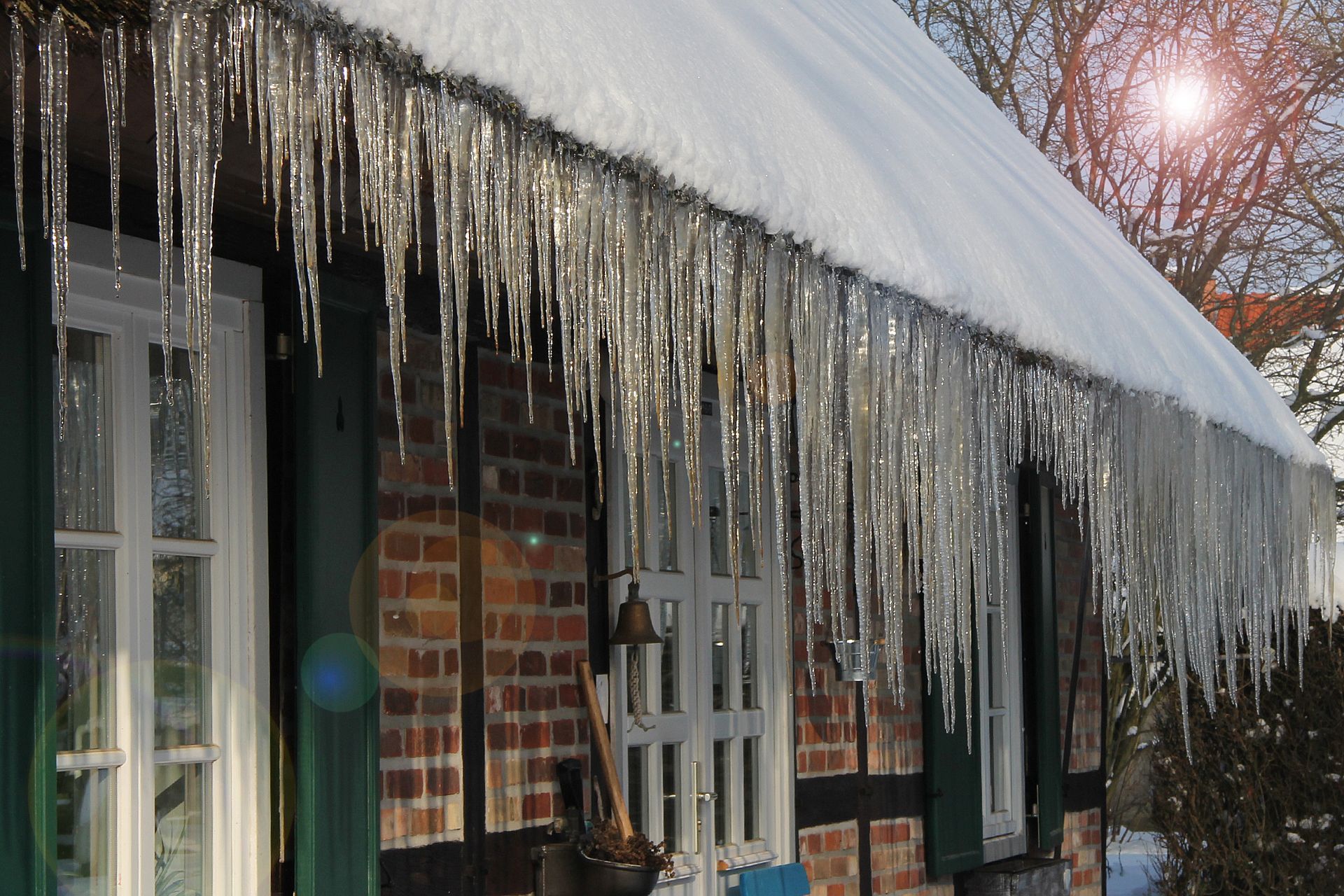 Eiszapfen Winter mit Eiszapfen