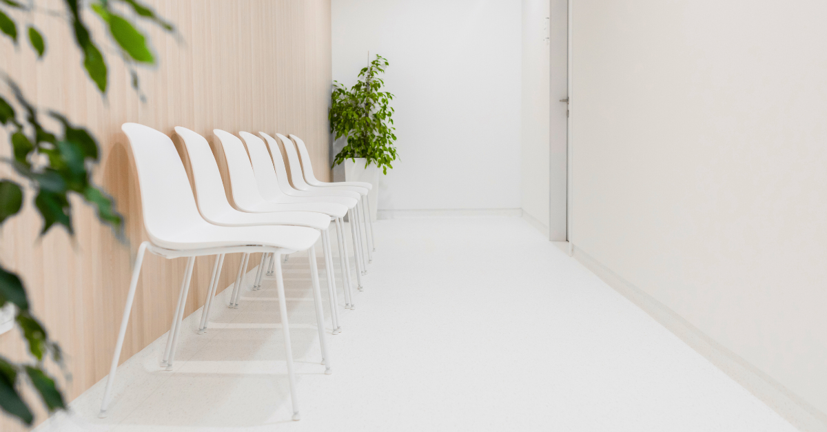 salle d'attente medecine. vide