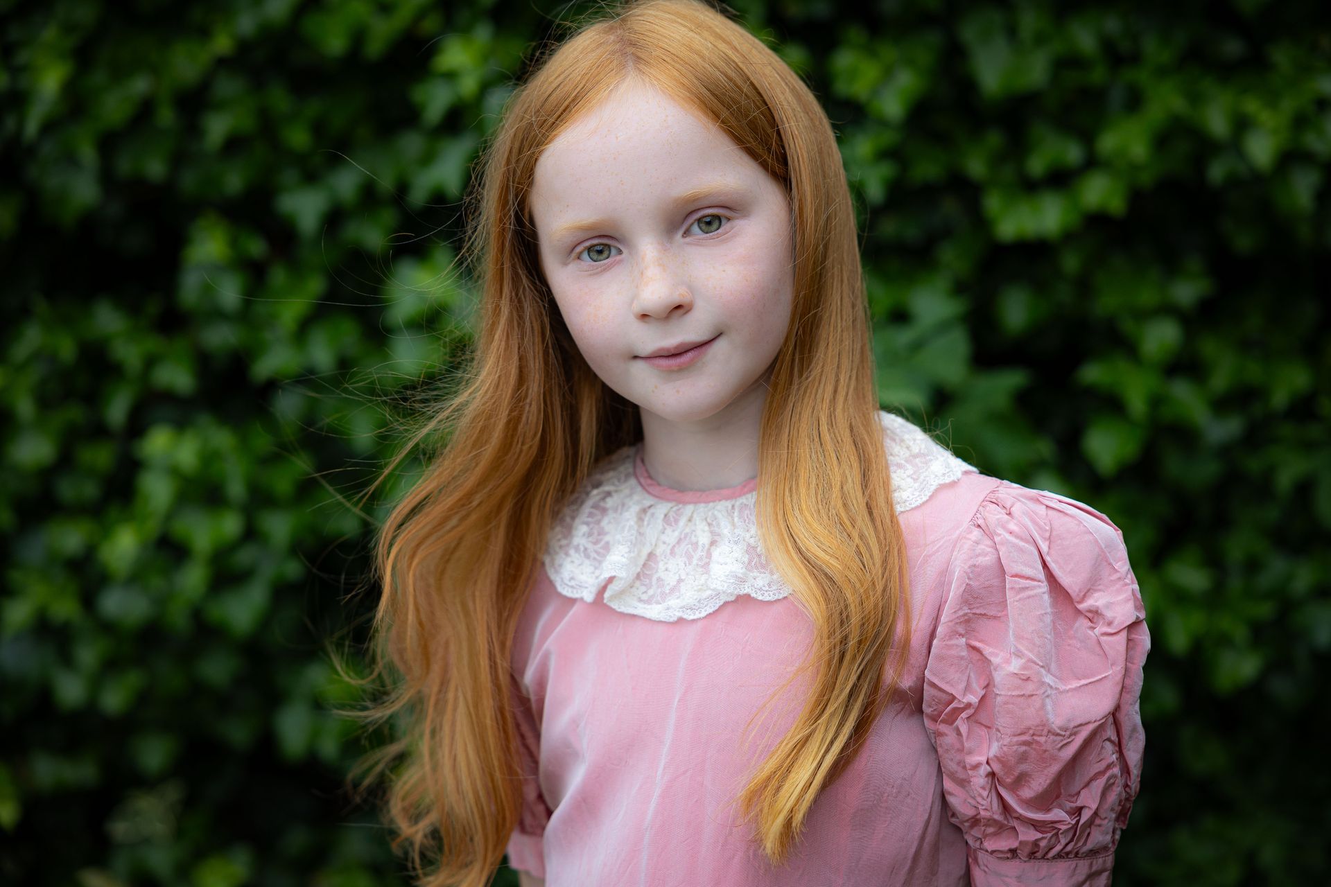 Young girl on a country garden styled photoshoot in darlington, co durham