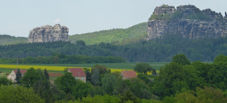 Falkenstein und Schrammsteinaussicht Der Falkenstein und die Schrammsteinaussicht