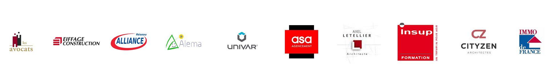 logos des différents clients d'EchoPropre