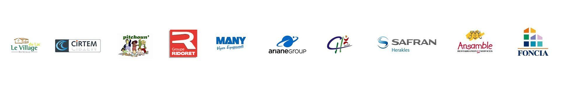 logos des différents clients d'EchoPropre