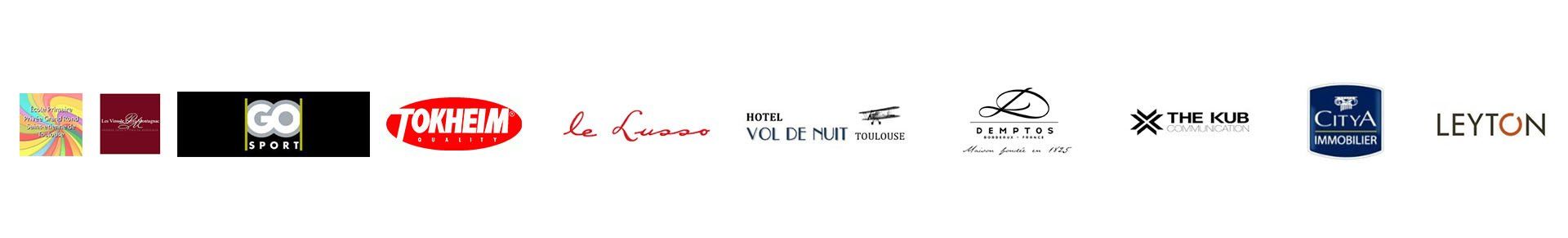 logos des différents clients d'EchoPropre