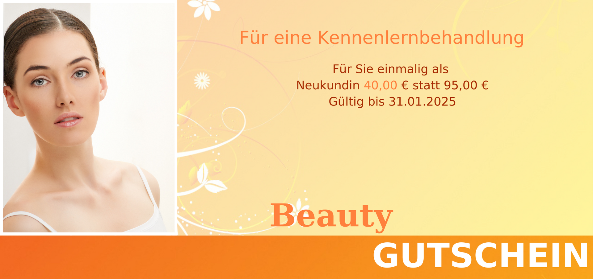 Gutschein für eine Kennenlernbehandlung