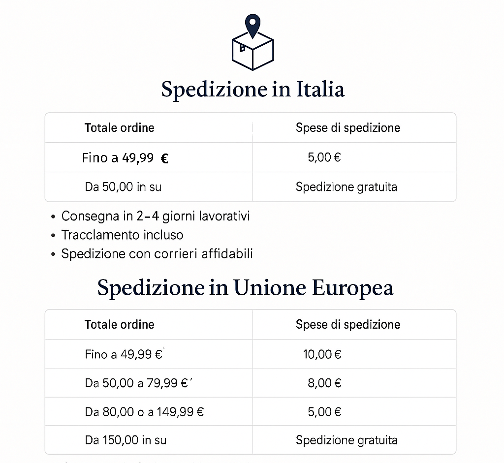 V COSTI SPEDIZIONE