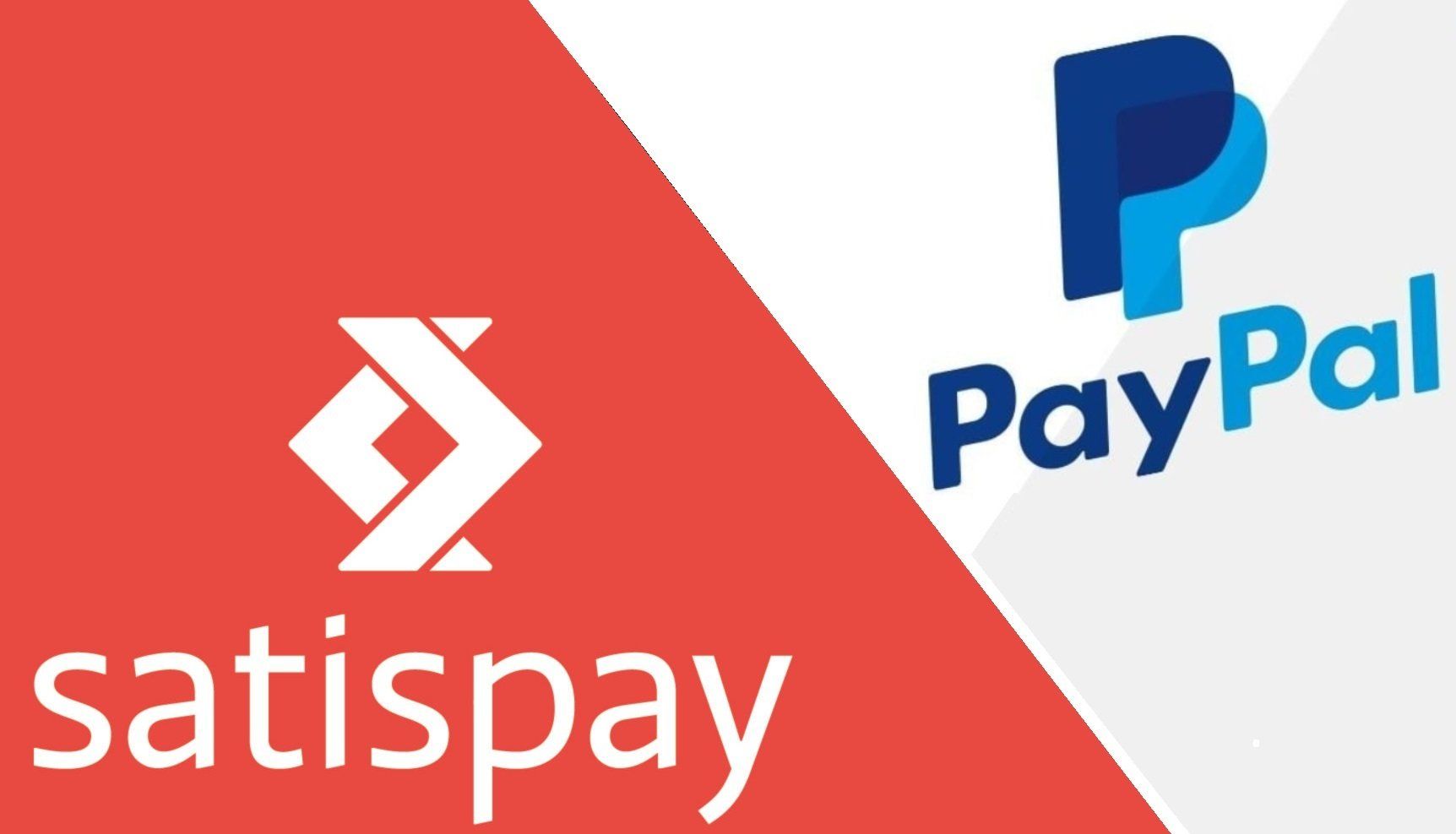 Pagamenti accettati satispay, payPal, bonifico, contanti, carte di credito, bancomat...