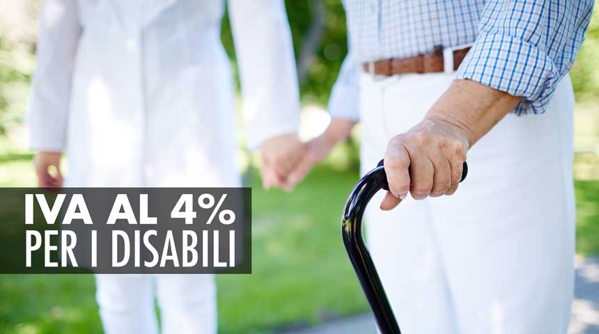 Legge 104 agevolazione disabili iva al 4%-ORTOPEDIA CIBRARI