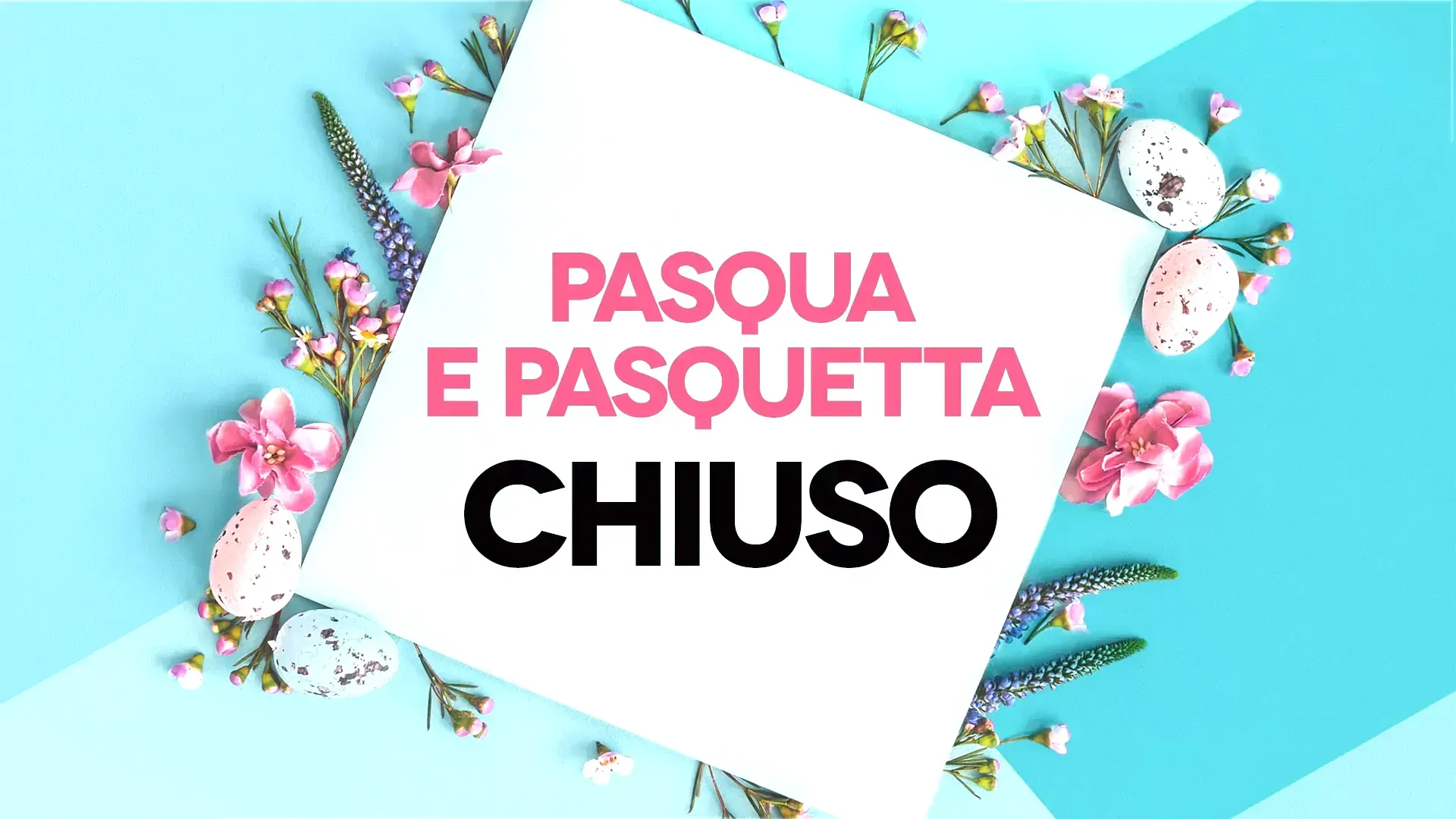 APRILE PASQUA NEGOZIO CHIUSO La Pasqua è la principale solennità del cristianesimo. Essa celebra la risurrezione di Gesù, avvenuta, secondo le confessioni cristiane, nel terzo giorno dalla sua morte in croce, come narrato nei Vangeli. Il giorno successivo alla Pasqua, detto comunemente Pasquetta, è chiamato anche lunedì dell'Angelo. Questa festività che “allunga” quella di Pasqua, prende il nome dal fatto che in questo giorno si ricorda l'incontro dell'angelo con le donne giunte al sepolcro di Gesù.
