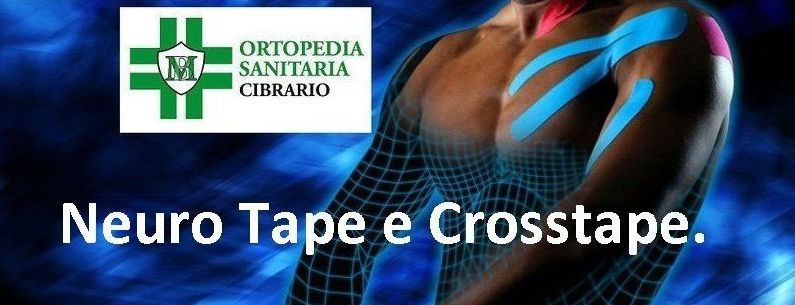 Tape neuromuscolare e cross tape ortopedia sanitaria cibrario