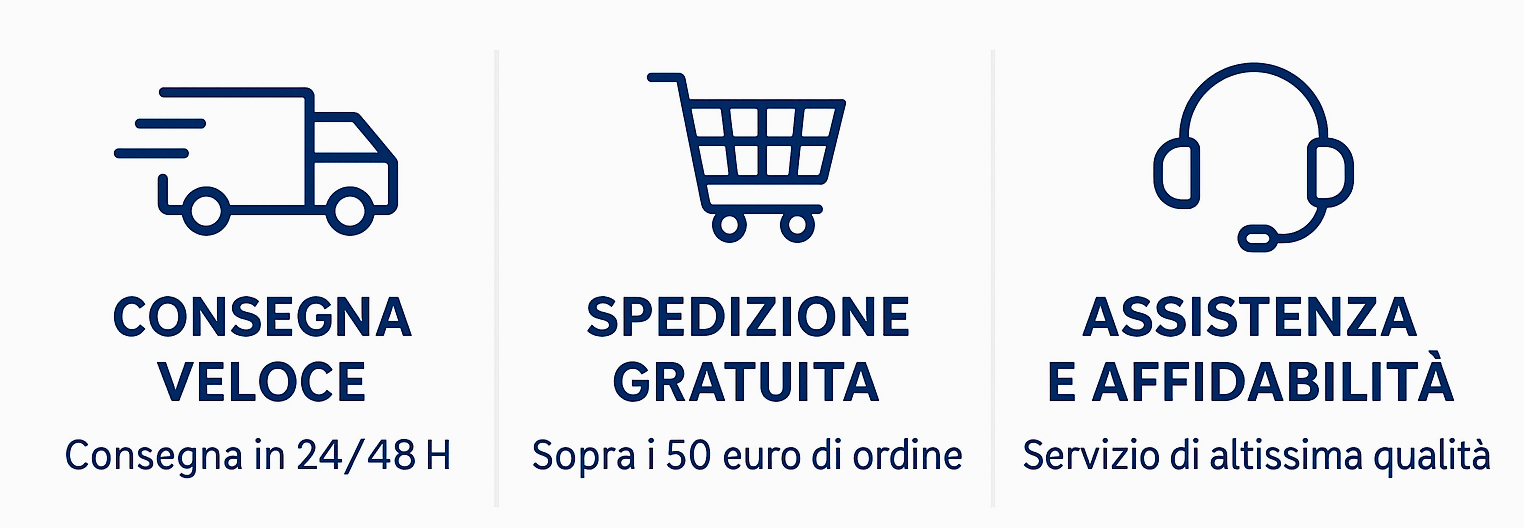 spedizione 24/48 ore spedizione gratis affidabilità negozio articoli sanitari