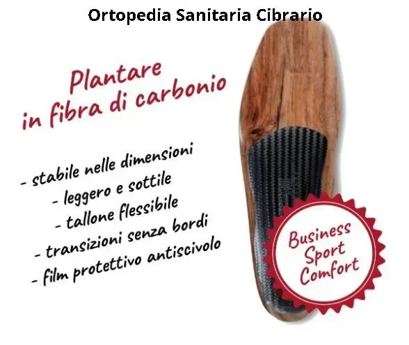 plantari su misura in fibra di carbonio ortopedia cibrario