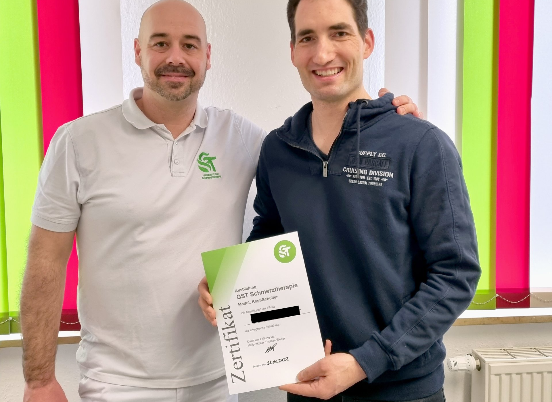 Teilnehmer Schmerztherapieausbildung mit Zertifikat