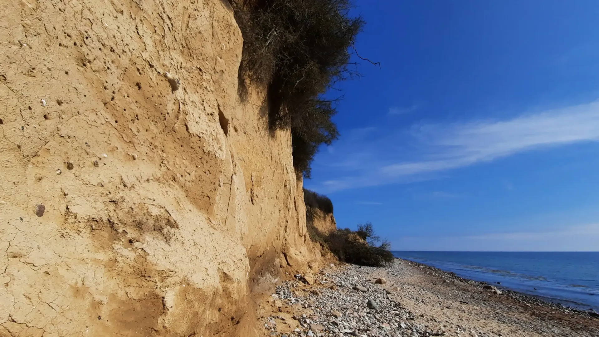 Steilküste in Waabs, Schleswig-Holstein