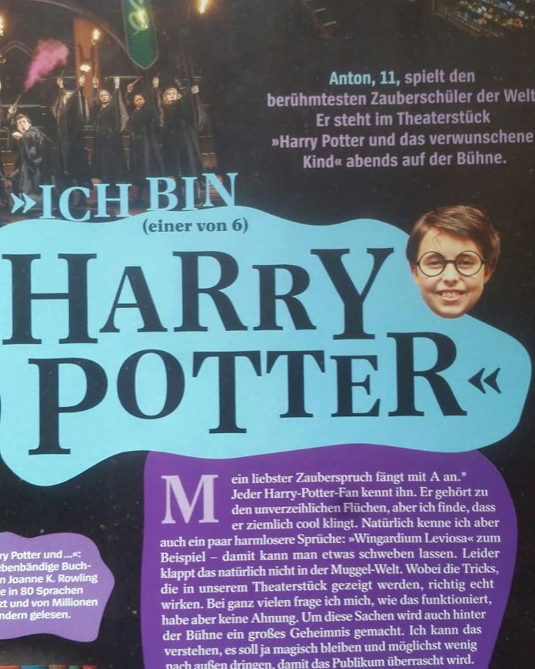 Unser Schüler Anton spielt Harry Potter