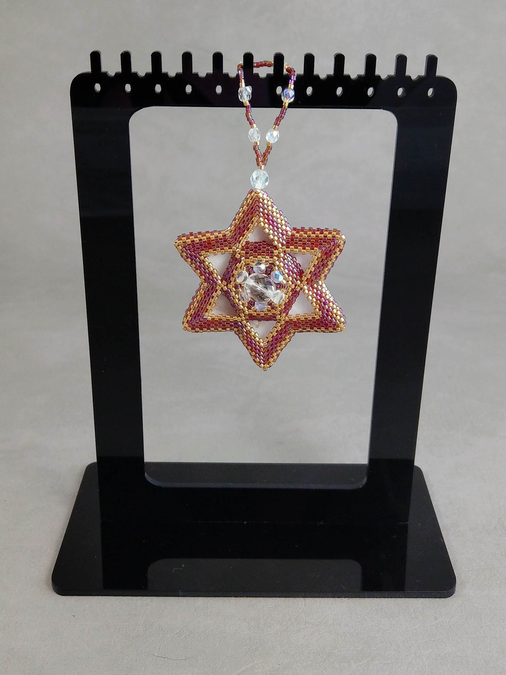 Zur Vergrößerung klicken Sie auf das Bild Threadabead Light up LED Star Ornament peyote