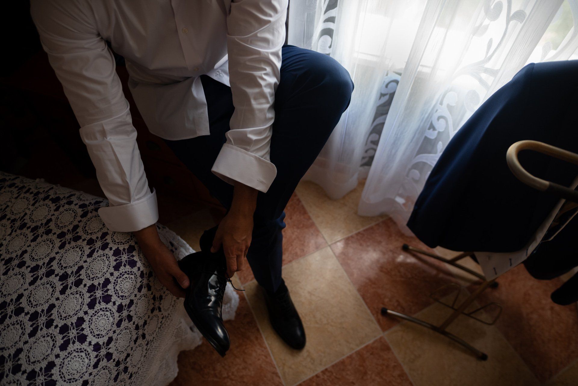 Sara&Rafa Boda Málaga zapatos del novio
