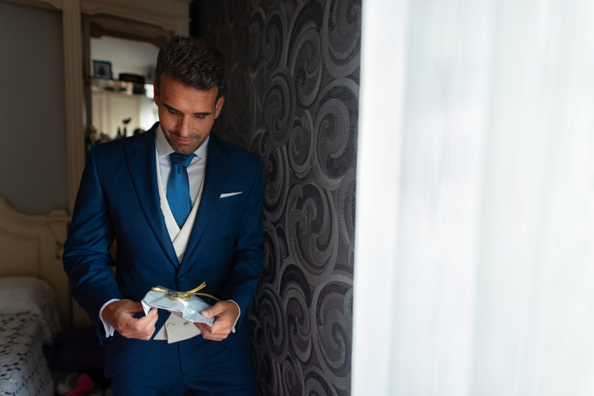 Sara&Rafa Boda Málaga el novio pensativo