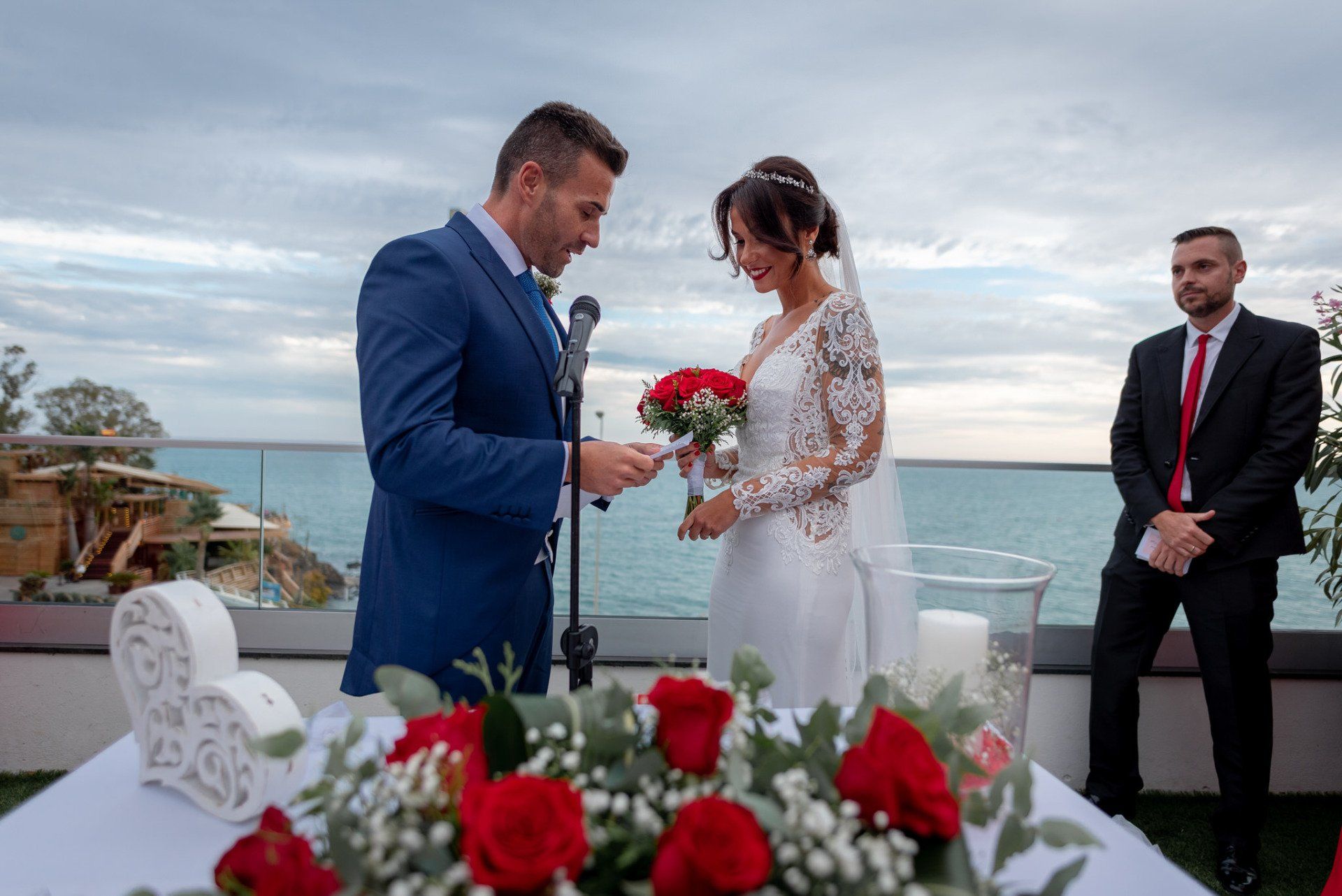Sara&Rafa Boda en Restaurante La Niña Bonita Benalmádena Málaga boda frente al mar