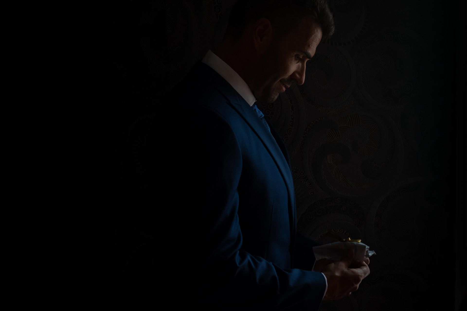 Sara&Rafa Boda Málaga silueta del novio