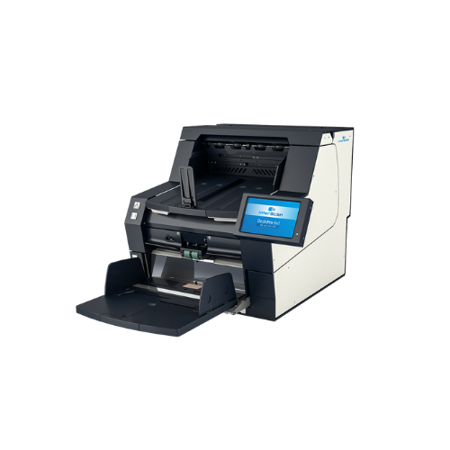 DeskPro 6x1 FADGI compliant, desktop production level scanner with speeds of 120ppm, 150ppm, 180ppm and 210ppm. Optional sorter available.