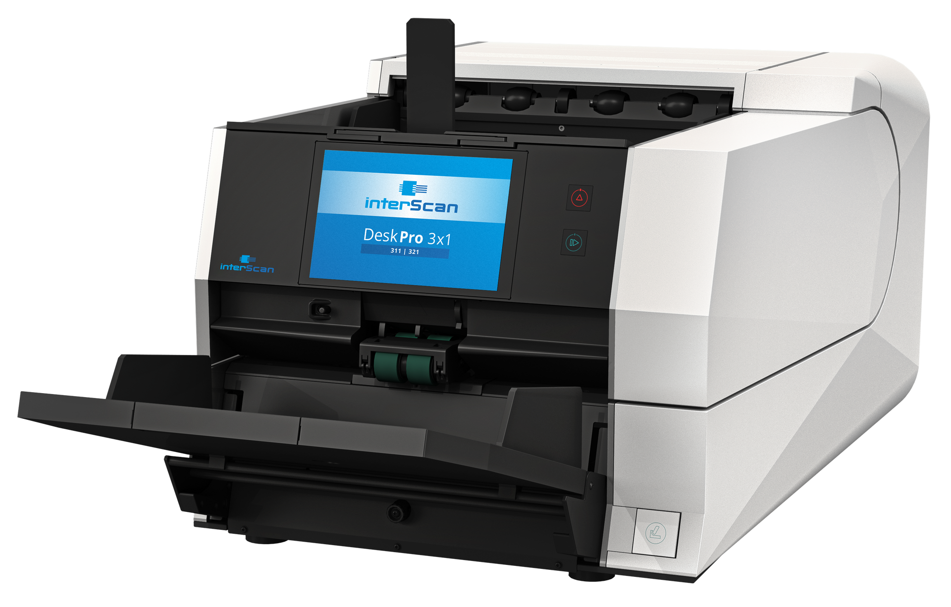 Picture of the DeskPro 3x1 desktop scanner, 100ppm 120ppm distributed document scanner.