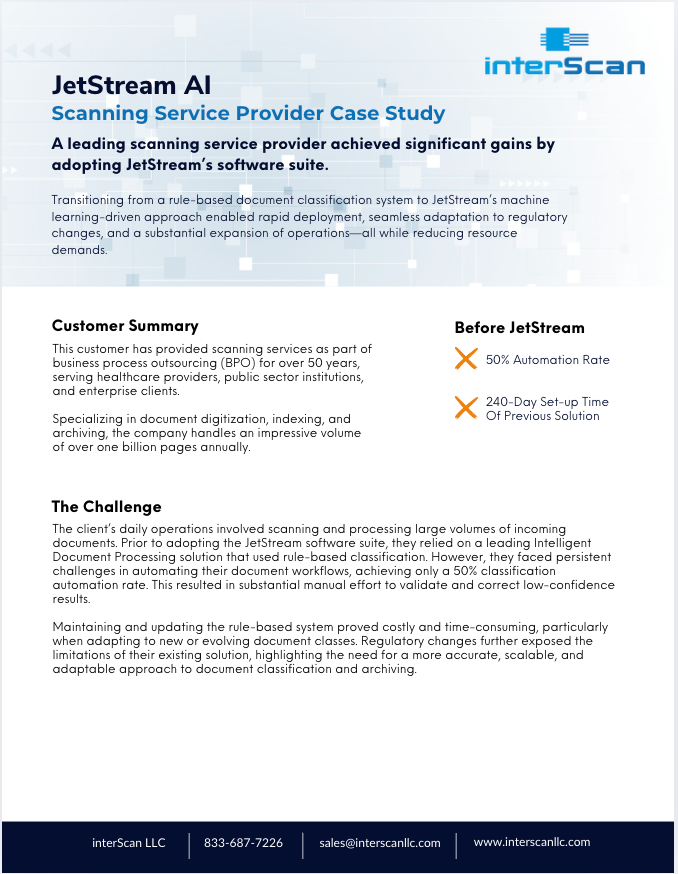 Picture of the JetStream Service Bureau Case Study