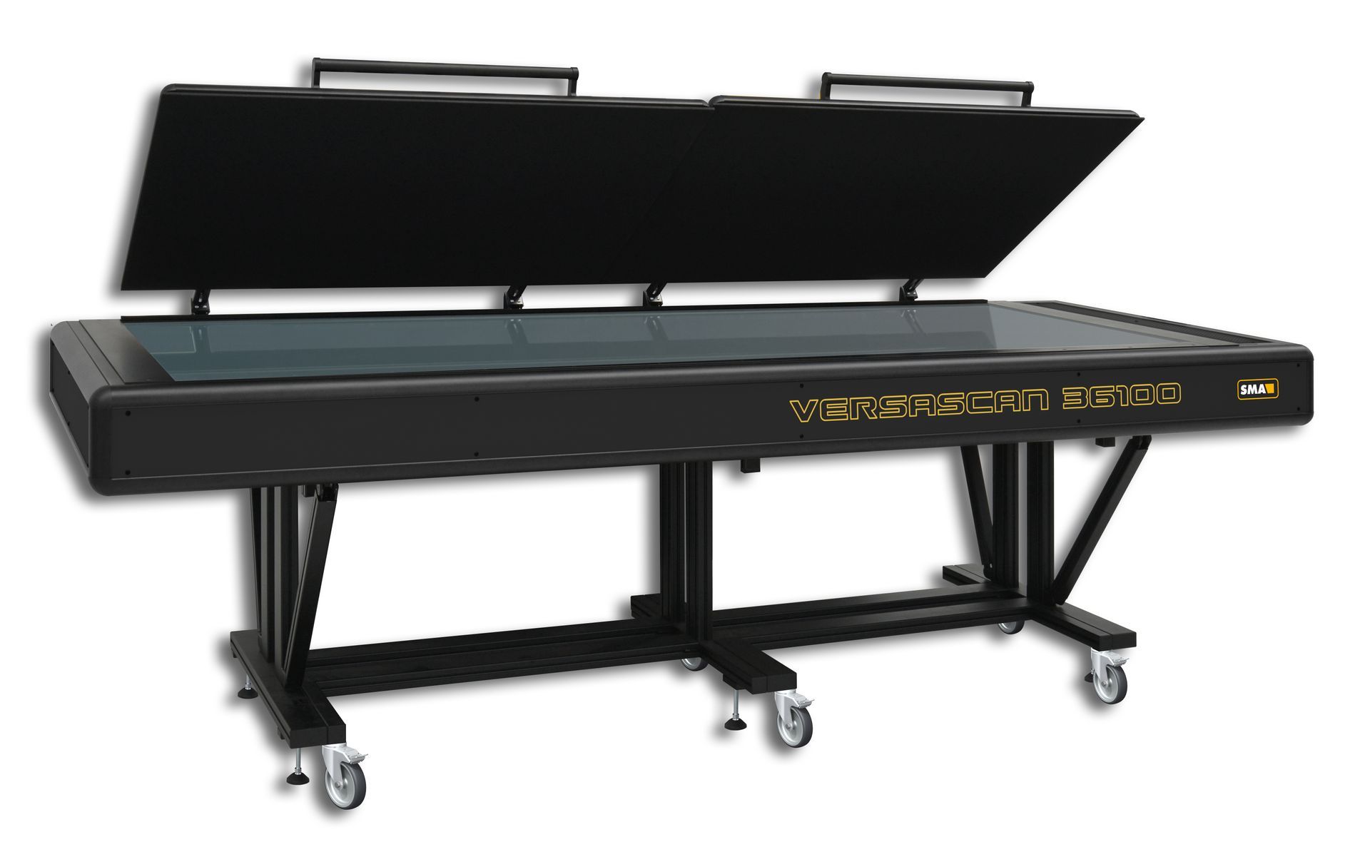 The VERSASCAN 36100 flatbed scanner by SMA has a large 2A0 scanning area with 48 bit color depth and optical resolution of 600dpi over the entire scanning range