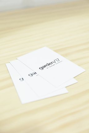 Tarjetas visita peluquería Garden 17 Peluquería Garden 17