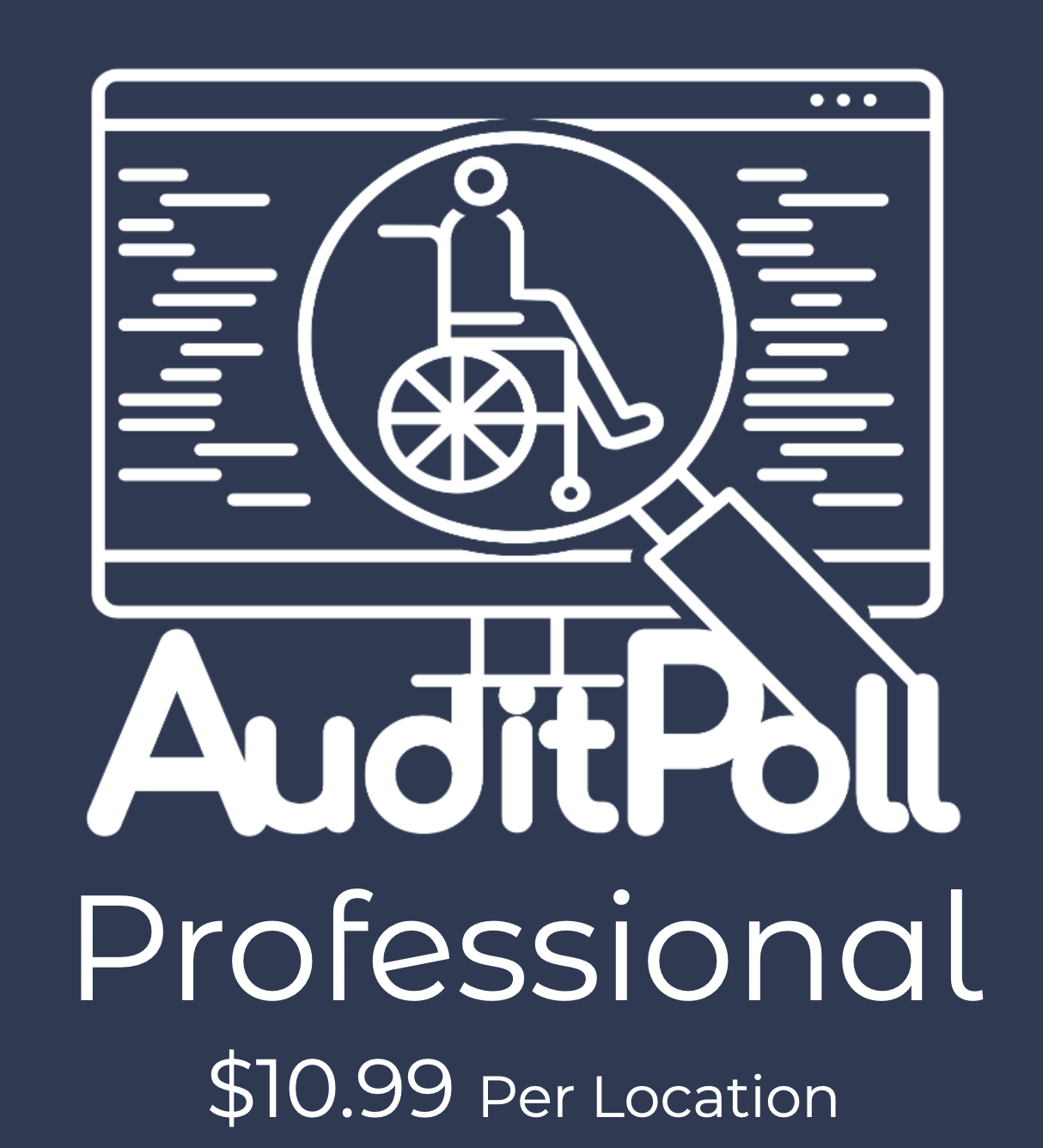AuditPoll Professional logo $10.99 per location