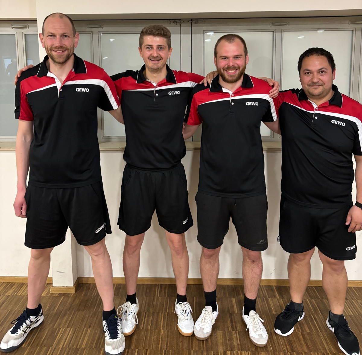 von links: Markus Fuck, Marcel Walz, Patrick Wenz und Andreas Seufert