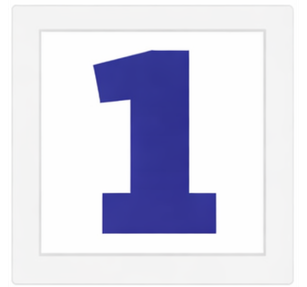 Number 1 in box